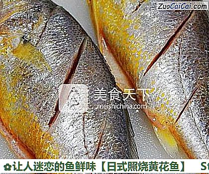 日式照烧黄花鱼做法第二步骤