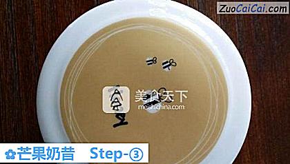 芒果奶昔做法第三步骤