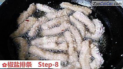 椒盐排条做法第八步骤