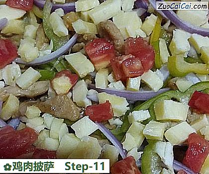 鸡肉披萨做法第十一步骤