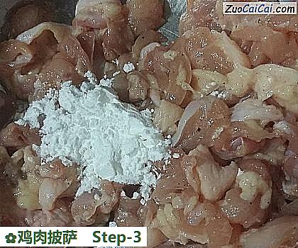 鸡肉披萨做法第三步骤