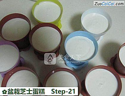 盆栽芝士蛋糕做法第二十一步骤