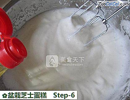 盆栽芝士蛋糕做法第六步骤