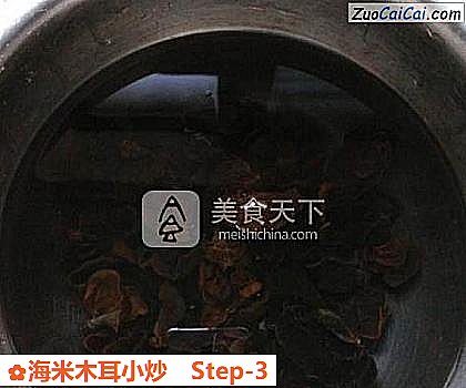 海米木耳小炒做法第三步骤