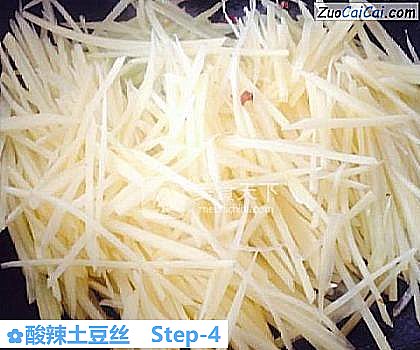酸辣土豆丝做法第四步骤