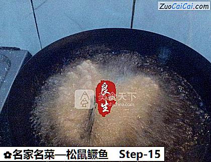 松鼠鳜鱼做法第十五步骤