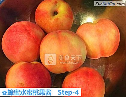蜂蜜水蜜桃果酱做法第四步骤