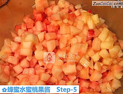 蜂蜜水蜜桃果酱做法第五步骤