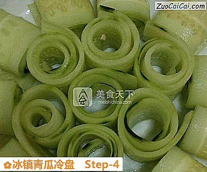 冰镇青瓜冷盘做法第四步骤
