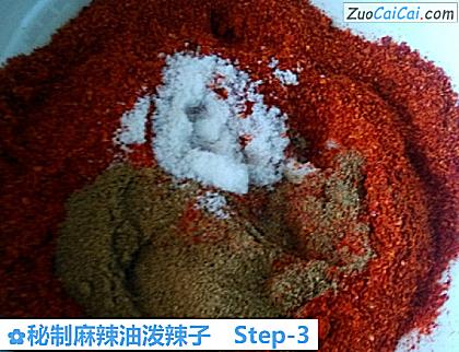 秘制麻辣油泼辣子做法第三步骤