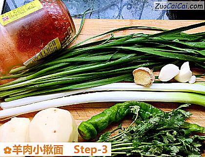 羊肉小揪面做法第三步骤