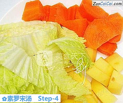 素罗宋汤做法第四步骤