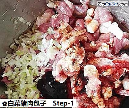 白菜猪肉包子做法第一步骤