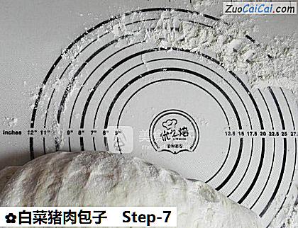 白菜猪肉包子做法第七步骤