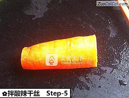 拌酸辣干丝做法第五步骤