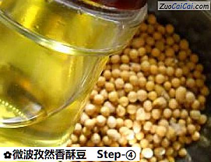 微波孜然香酥豆做法第四步骤