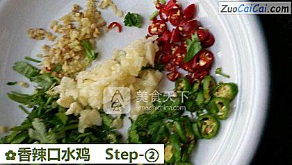 香辣口水鸡做法第二步骤