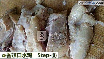 香辣口水鸡做法第五步骤