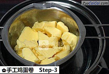 手工鸡蛋卷做法第三步骤