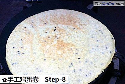 手工鸡蛋卷做法第八步骤