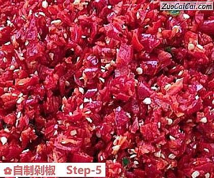 自制剁椒做法第五步骤