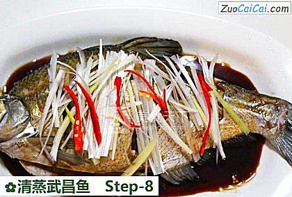 清蒸武昌鱼做法第八步骤
