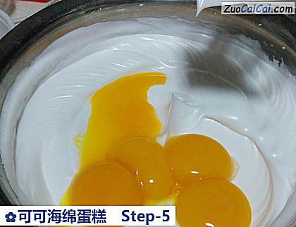 可可海绵蛋糕做法第五步骤