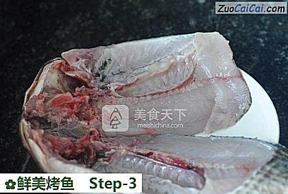 鲜美烤鱼做法第三步骤