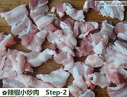 辣椒小炒肉做法第二步骤