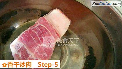 香干炒肉做法第五步骤
