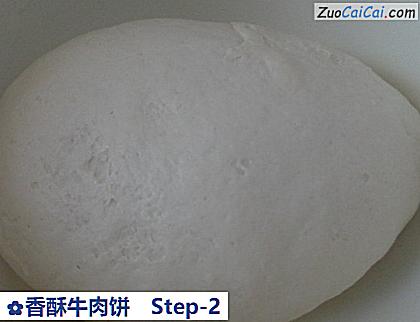 香酥牛肉饼做法第二步骤