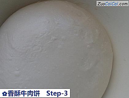 香酥牛肉饼做法第三步骤