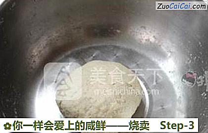 烧卖做法第三步骤