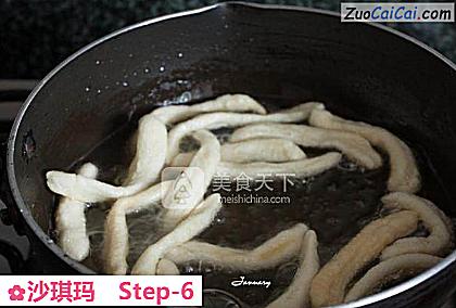 沙琪玛做法第六步骤