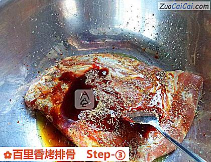 百里香烤排骨做法第三步骤