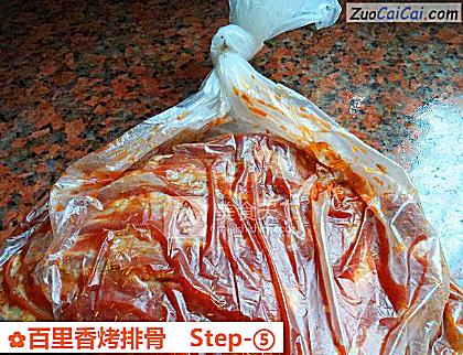 百里香烤排骨做法第五步骤