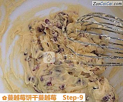 蔓越莓饼干蔓越莓做法第九步骤