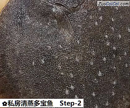 私房清蒸多宝鱼做法第二步骤