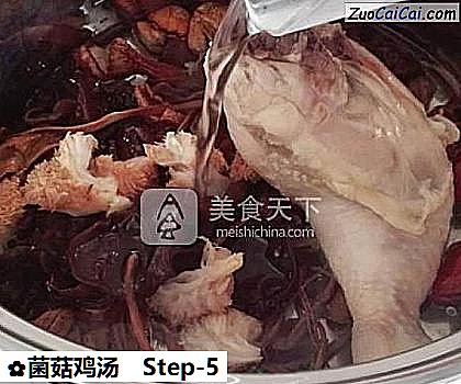 菌菇鸡汤做法第五步骤
