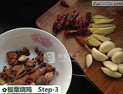 板栗烧鸡做法第三步骤