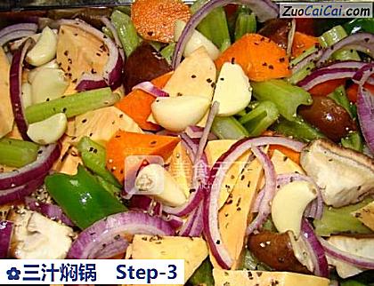 三汁焖锅做法第三步骤