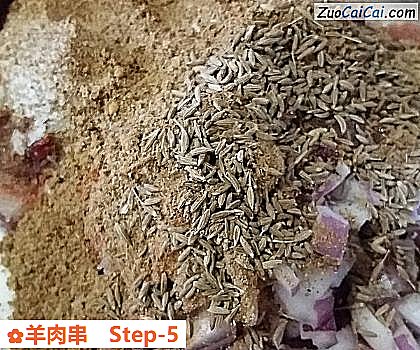 羊肉串做法第五步骤