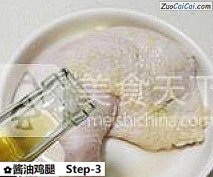 酱油鸡腿做法第三步骤