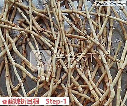 酸辣折耳根做法第一步骤