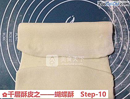 蝴蝶酥做法第十步骤