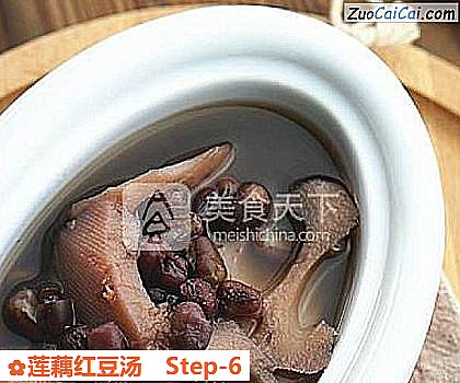 莲藕红豆汤做法第六步骤
