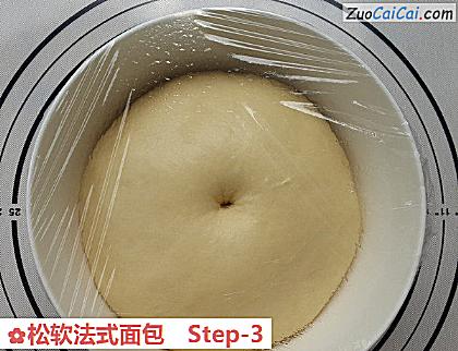 松软法式面包做法第三步骤