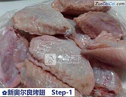 新奥尔良烤翅做法第一步骤