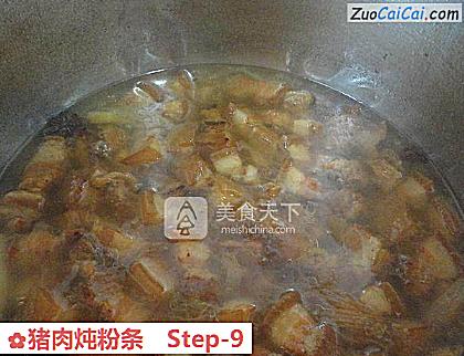 猪肉炖粉条做法第九步骤