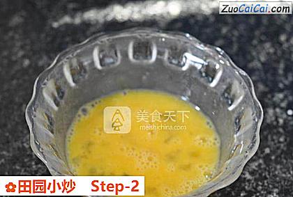 田园小炒做法第二步骤